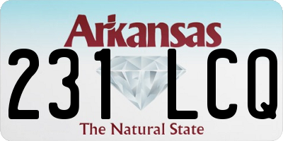 AR license plate 231LCQ