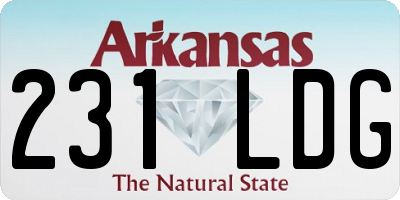 AR license plate 231LDG