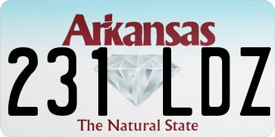 AR license plate 231LDZ