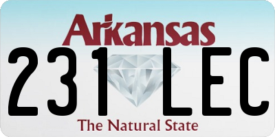 AR license plate 231LEC
