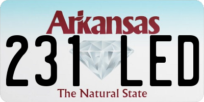 AR license plate 231LED