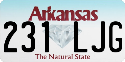 AR license plate 231LJG