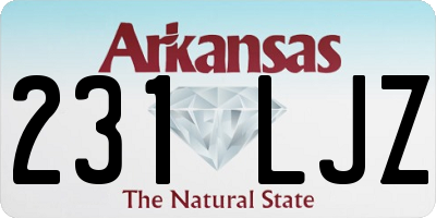 AR license plate 231LJZ