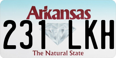 AR license plate 231LKH