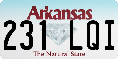 AR license plate 231LQI