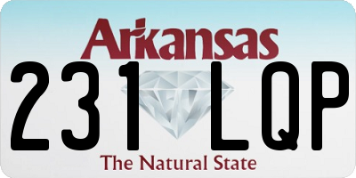 AR license plate 231LQP