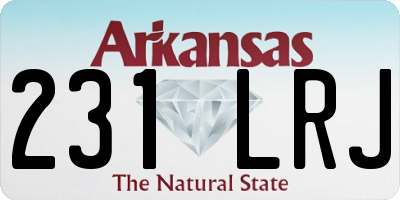AR license plate 231LRJ