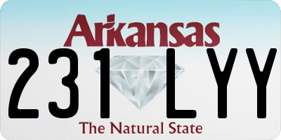 AR license plate 231LYY