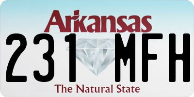 AR license plate 231MFH