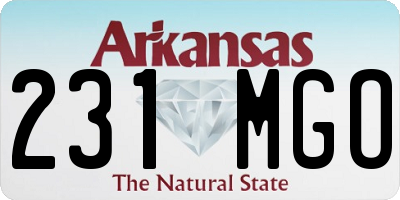 AR license plate 231MGO