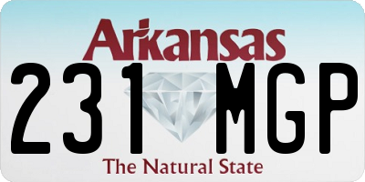 AR license plate 231MGP