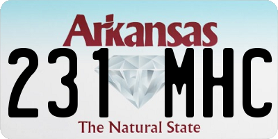 AR license plate 231MHC