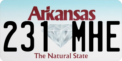 AR license plate 231MHE