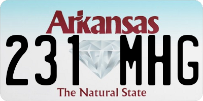 AR license plate 231MHG