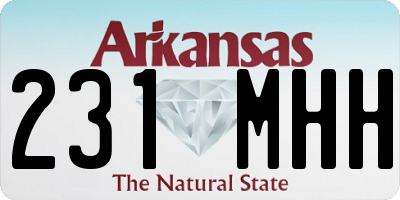 AR license plate 231MHH