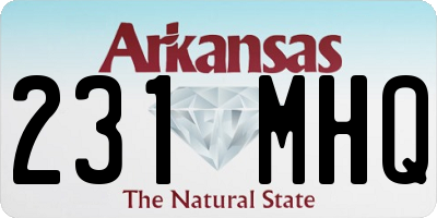 AR license plate 231MHQ