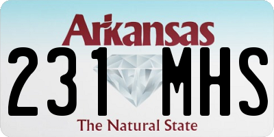 AR license plate 231MHS
