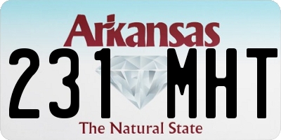 AR license plate 231MHT