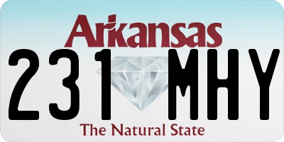 AR license plate 231MHY