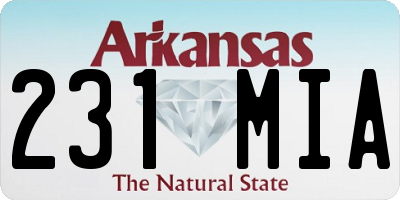 AR license plate 231MIA