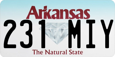 AR license plate 231MIY