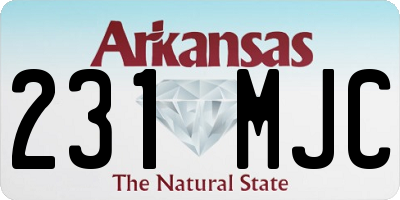 AR license plate 231MJC