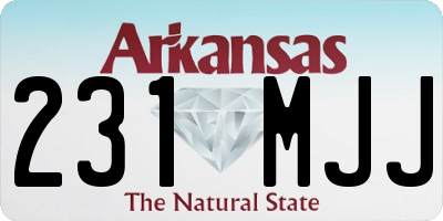 AR license plate 231MJJ