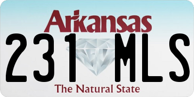 AR license plate 231MLS