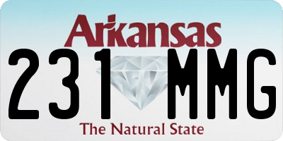 AR license plate 231MMG