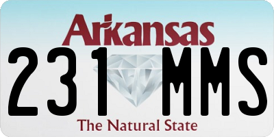 AR license plate 231MMS