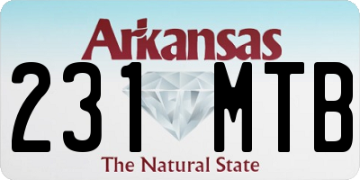 AR license plate 231MTB
