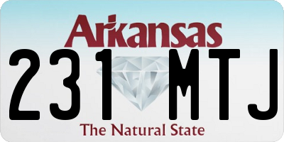 AR license plate 231MTJ