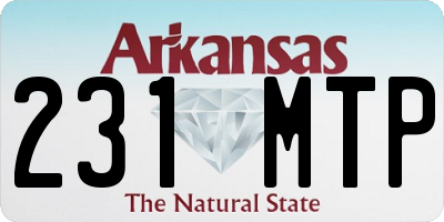 AR license plate 231MTP