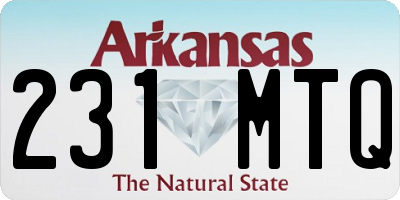 AR license plate 231MTQ