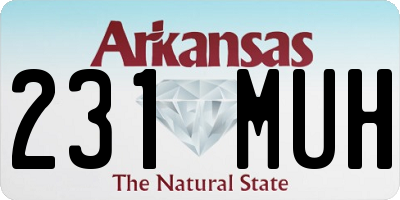 AR license plate 231MUH