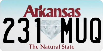 AR license plate 231MUQ