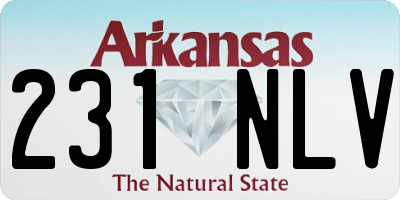 AR license plate 231NLV