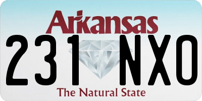 AR license plate 231NXO