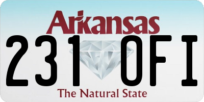 AR license plate 231OFI