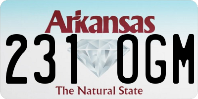 AR license plate 231OGM