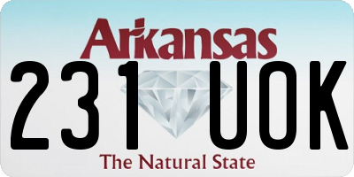 AR license plate 231UOK