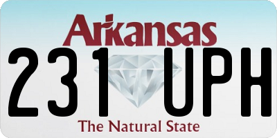AR license plate 231UPH