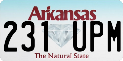 AR license plate 231UPM