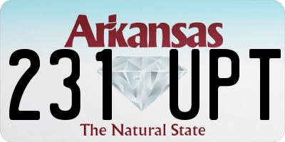 AR license plate 231UPT