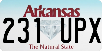 AR license plate 231UPX