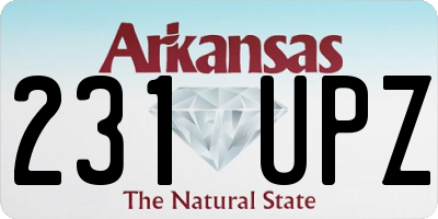 AR license plate 231UPZ