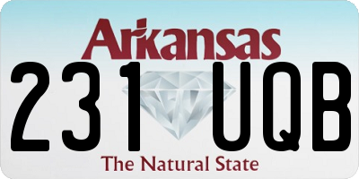 AR license plate 231UQB
