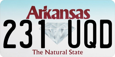 AR license plate 231UQD