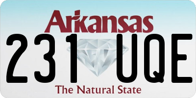 AR license plate 231UQE