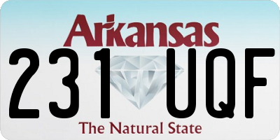 AR license plate 231UQF